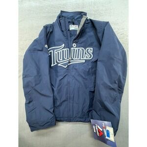MLB Majestic Minnesota Twins Jacket Blue Size Small Triple Climate